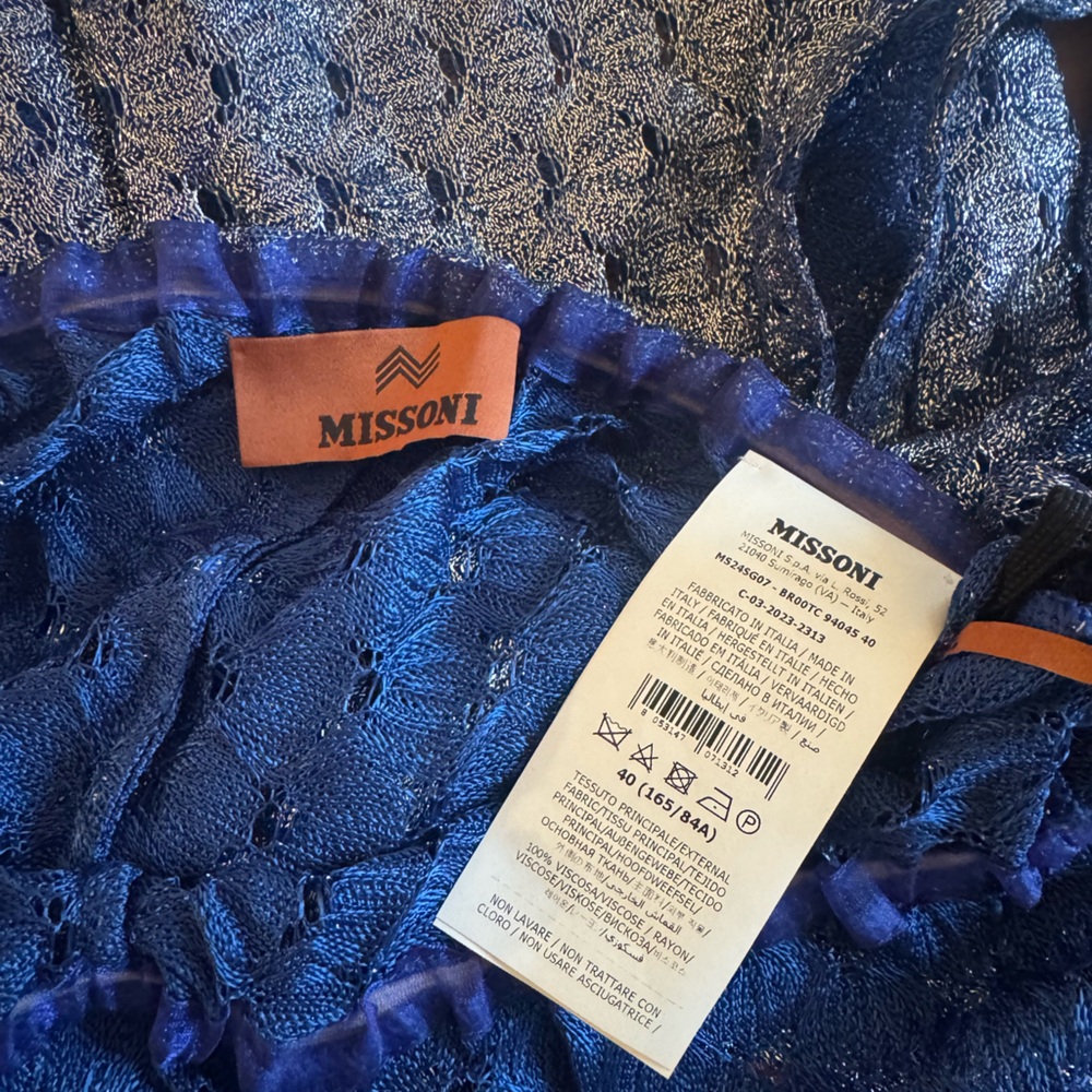 Missoni Blue Jumpsuit - current season NWT - Picture 4 of 7